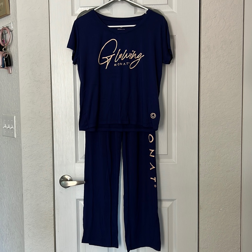 MONAT PJS / NAVY SMALL PIJAMAS SET